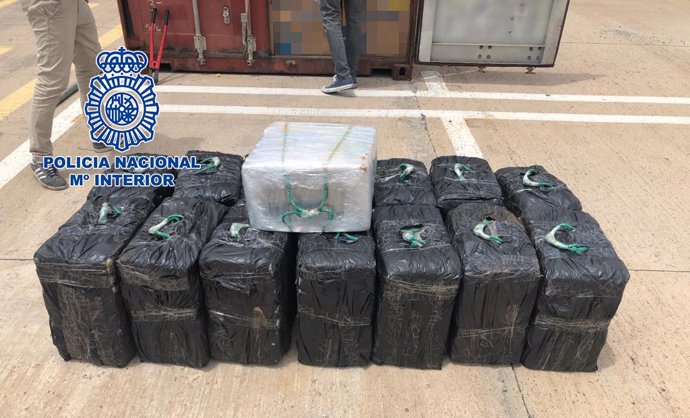 Cocaína incautada en un contenedor en el puerto de Las Palmas