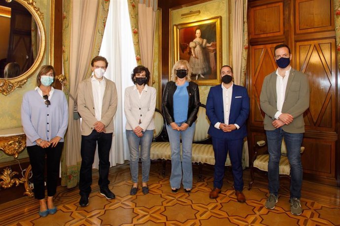 Carmen Mier, Antonio López, Cristina Bayona, Ana Ollo, Sergio Pérez y Josu García