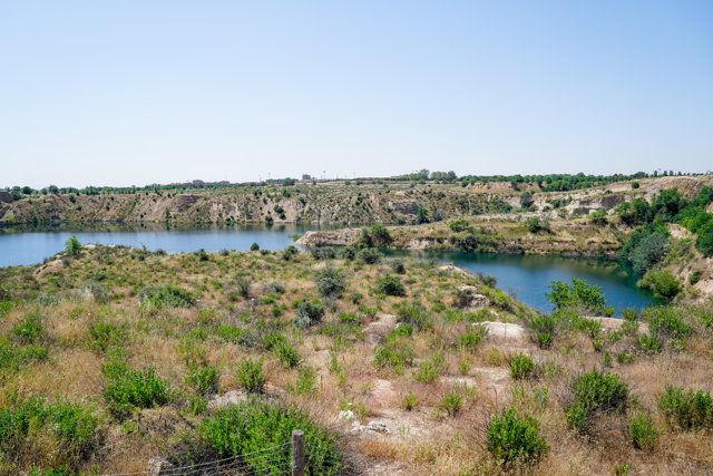 Zona perteneciente a la explotación minera de Tolsadeco donde ayer se ahogó un menor