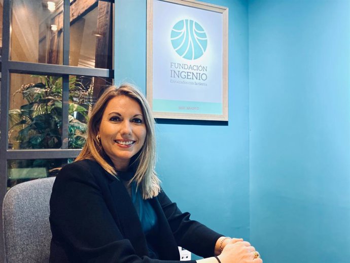 Natalia Corbalán, directora de Fundación Ingenio, en la sede de Madrid
