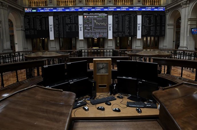 Valores económicos en el Palacio de la Bolsa, a 28 de mayo de 2021, en Madrid (España).