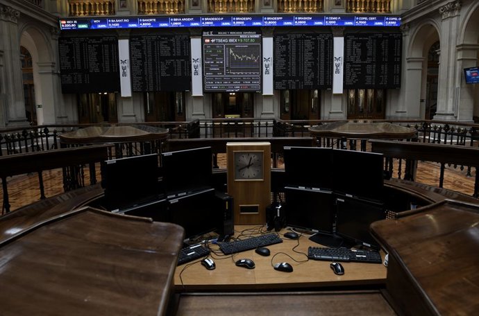 Valores económicos en el Palacio de la Bolsa, a 28 de mayo de 2021, en Madrid (España).