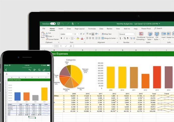 Excel de Microsoft Office.