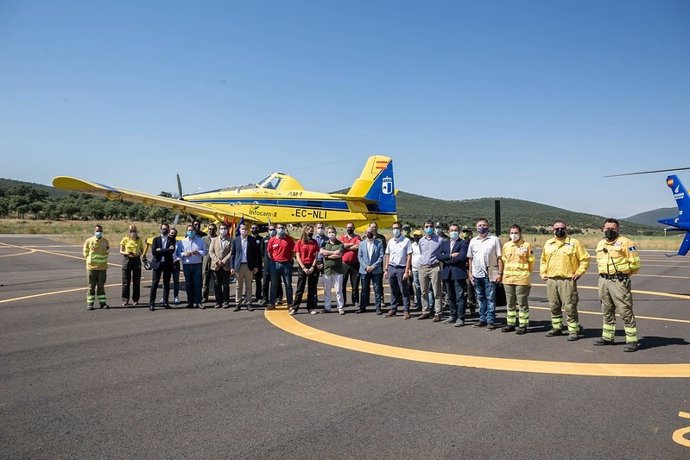 La renovación del aeródromo Quinto de Don Pedro de Los Yébenes entra en funcionamiento tras un millón de euros invertido