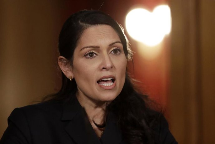Archivo - La ministra del Interior británica, Priti Patel. 