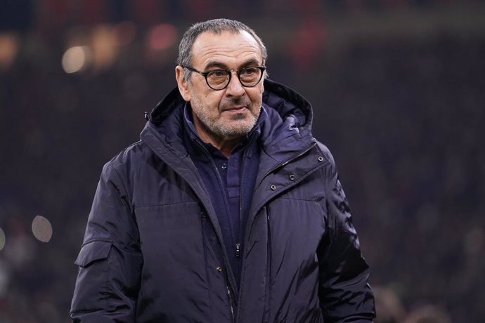 Archivo - Head coach of Juventus FC Maurizio Sarri before the Italian Cup, Coppa Italia, semi final 1st leg football match between AC Milan and Juventus on February 13, 2020 at Giuseppe Meazza stadium in Milan, Italy - Photo Morgese - Rossini / DPPI