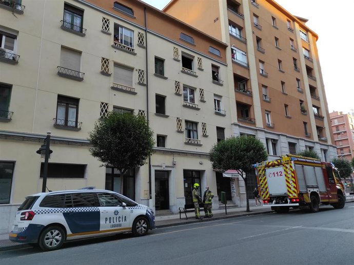 El lunes pasado en la misma calle Pío XII se produjo el incendio en otra vivienda en esa ocasión por una sartén al fuego