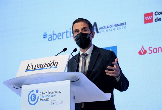 El alcalde de Alcalá de Henares, Javier Rodríguez Palacios, en la apertura del Foro del diario económico Expansión