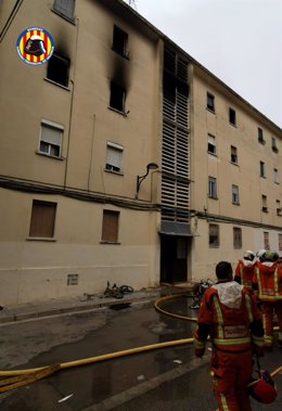 Incendio en una vivienda de Algemesí