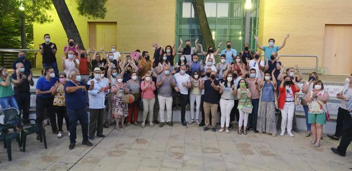 Acto de Susana Díaz con militantes en Puente Genil (Córdoba)