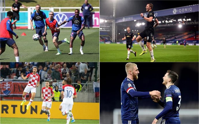 Phil Foden, Nikola Vlasic, Andy Robertson y Tomas Soucek