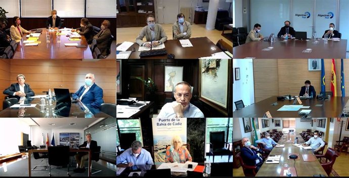 Reunión telemática de Puertos del Estado