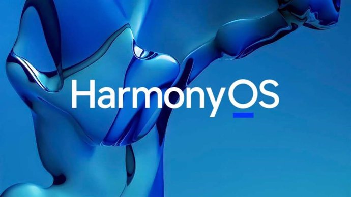 Logo de sistema operativo HarmonyOS de Huawei.