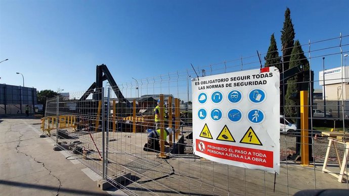 Obras de mejora en el punto limpio