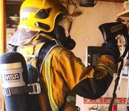 Efectivo de los Bomberos de Palma.