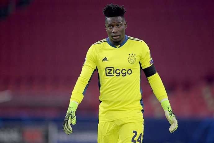 Archivo - Andre Onana of Ajax during the UEFA Champions League, Group D football match between Ajax and Midtjylland on november 25, 2020 at Johan Cruijff Arena in Amsterdam, Netherlands - Photo Gerrit van Keulen / Orange Pictures / DPPI