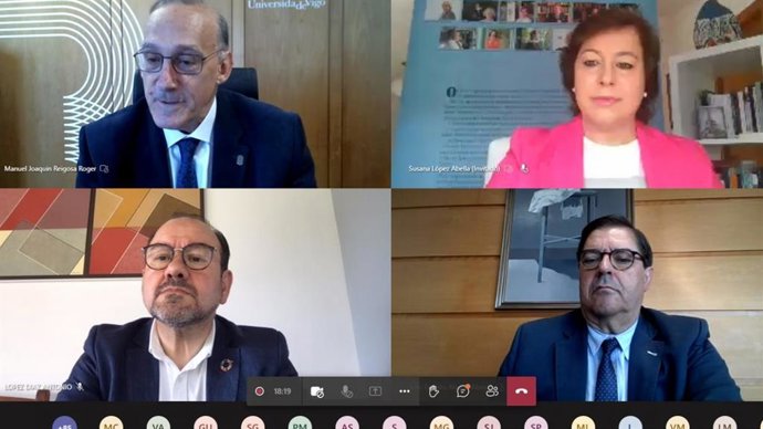 Los rectores y la secretaria xeral de Igualdade participan en la inauguración de la jornada