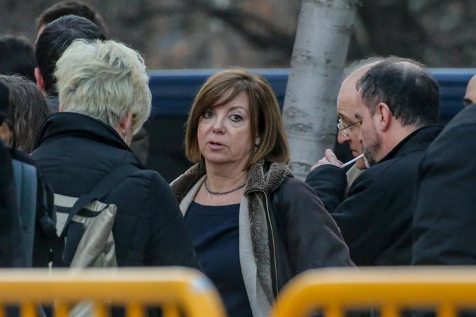 Archivo - la exconsejera de Gobernación, Administraciones Públicas y Vivienda de la Generalidad Meritxell Borrás a la salida del Tribunal Supremo en el tercer día del juicio del procés  