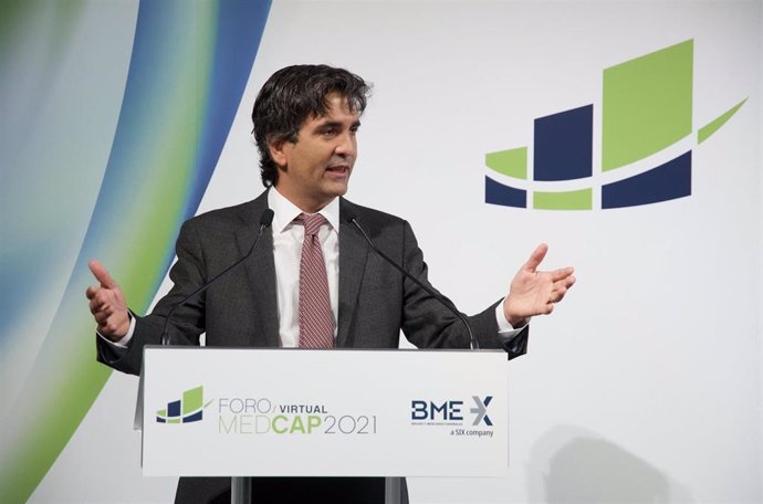 El secretario de Estado de Economía y Apoyo a la Empresa, Gonzalo García Andrés, en el Foro Virtual Medcap 2021.