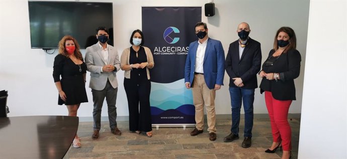María del Carmen Martínez en el puerto de Algeciras reunida con empresas por la suspensión de la OPE