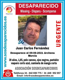 Imagen del desaparecido