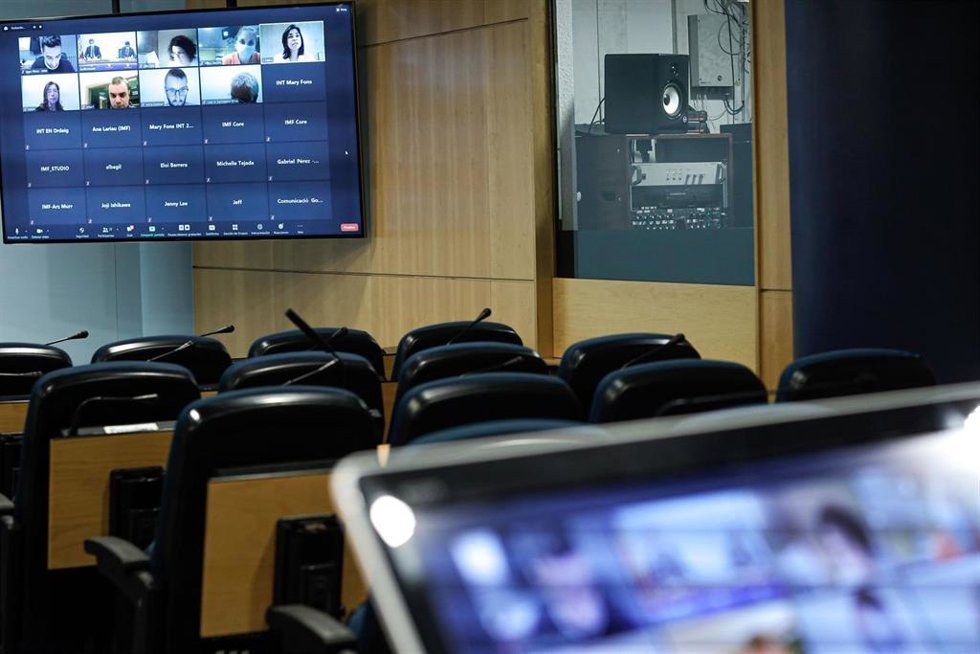 Rueda de prensa telemática del FMI y el Gobierno de Andorra.