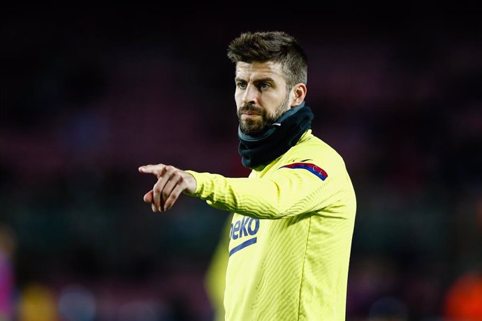 Archivo - 03 Gerard Pique from Spain of FC Barcelona during the Spanish Copa del Rey match between FC Barcelona and Leganes at Camp Nou on January 30, 2020 in Barcelona, Spain.