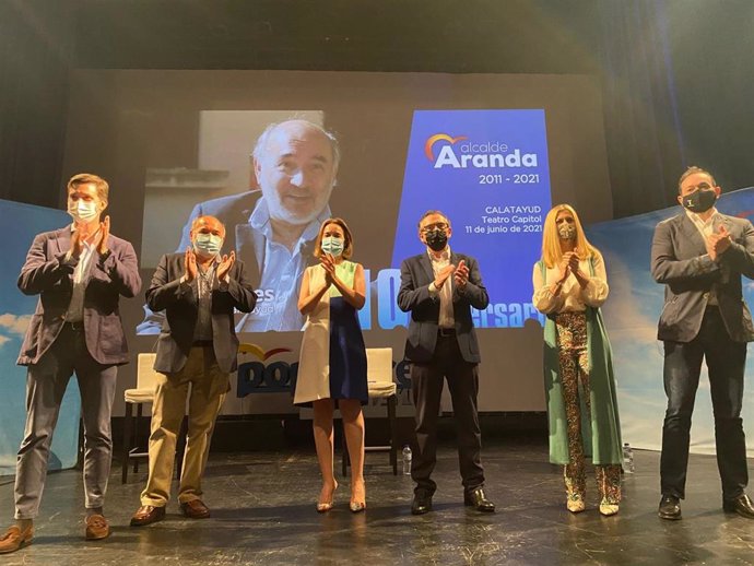 El PP ha celebrado el acto del X aniversario de José Manuel Aranda como alcalde de Calatayud