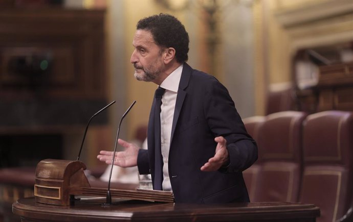 El líder de Ciudadanos, Edmundo Bal, interviene en una sesión plenaria celebrada en el Congreso de los Diputados, a 10 de junio de 2021, en Madrid, (España). El pleno de hoy aborda entre otras cuestiones, el Real Decreto-ley por el que se adoptan medida