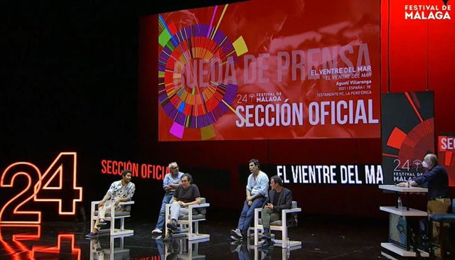 Rueda de prensa de la película 'El vientre del mar' en el 24 festival de Cine de Málaga en una imagen de archivo