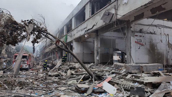 Explosión de gas en Hubei
