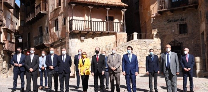 Reunión de los presidentes de Aragón, Castilla y León y Castilla-La Mancha en Albarracín (Teruel).