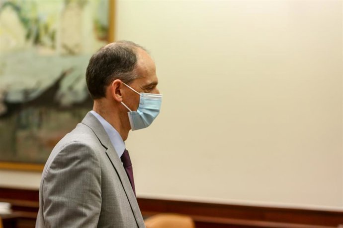 Archivo - El inspector de la Policía Manuel Morocho a su llegada a la comisión de investigación del Congreso de los Diputados sobre la 'Operación Kitchen'.