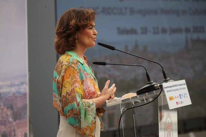 La vicepresidenta primera i ministra de la Presidncia, Relacions amb les Corts i Memria Democrtica, Carmen Calvo