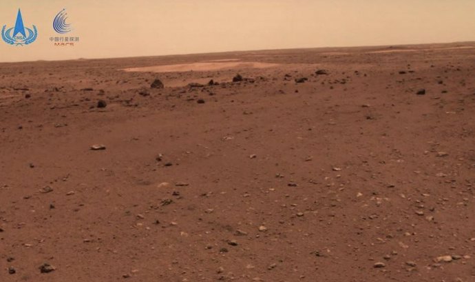Imagen de Marte tomada por el rover chino Zhurong