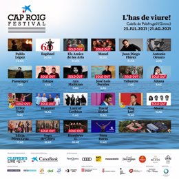 Cartel del Festival de Cap Roig