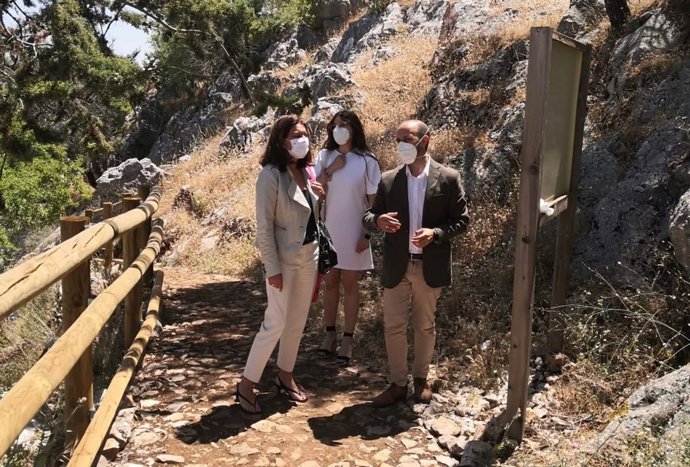 María Jesús Herencia, delegada de Turismo, en Grazalema