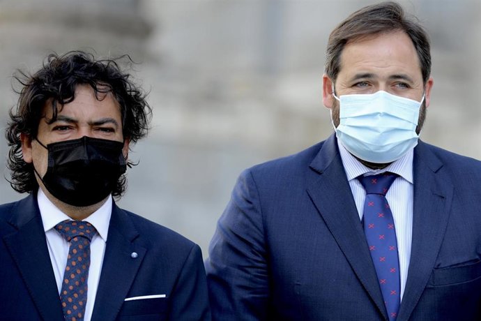 El presidente regional del PP, Paco Nüñez, con el sector de peluquería y estética en Madrid.