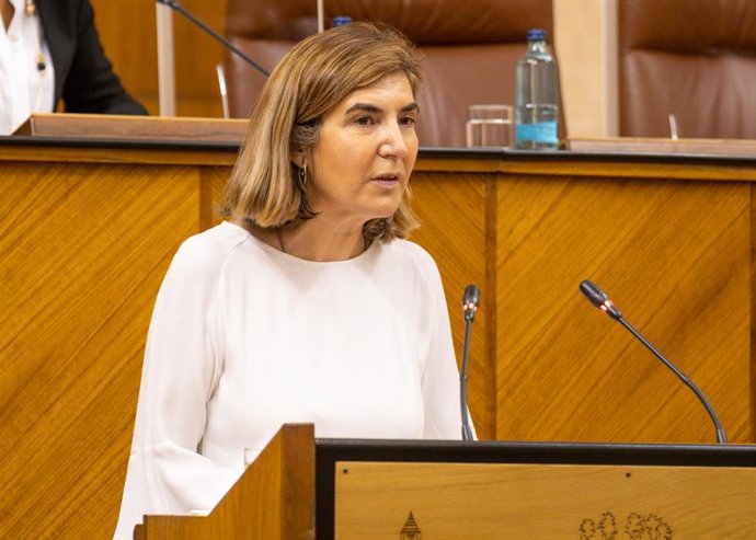 Archivo - La consejera de Empleo, Formación y Trabajo Autónomo de la Junta de Andalucía, Rocío Blanco, en una foto de archivo.