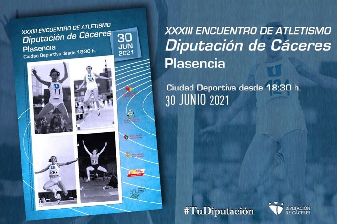 Abierto el plazo de inscripciones para participar en el XXXIII Encuentro de Atletismo Diputación de Cáceres