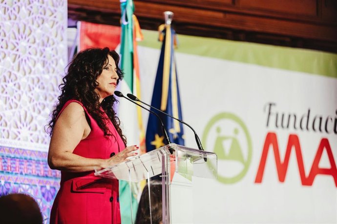 Rocío Ruiz, en la clausura del acto de presentación de la Memoria 2020 de la Fundación MAS