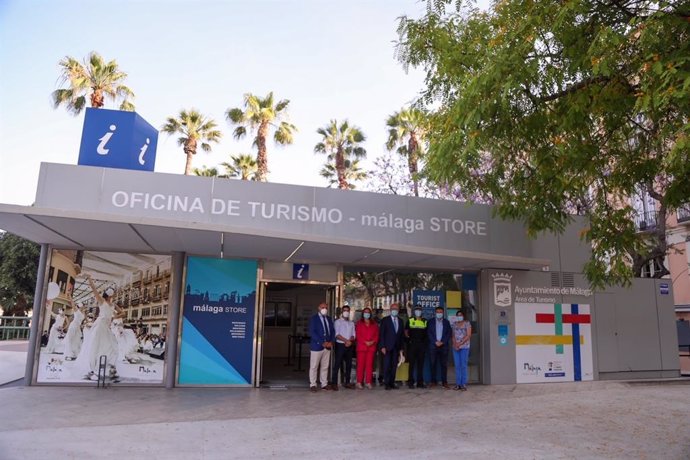 Oficina de Información Turística de Málaga capital, en la plaza de la Marina