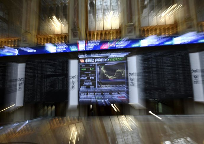 Valores económicos en el Palacio de la Bolsa, a 28 de mayo de 2021, en Madrid (España). 