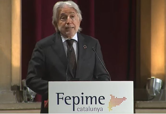 El presidente de Foment del Treball, Josep Sánchez Llibre, este martes