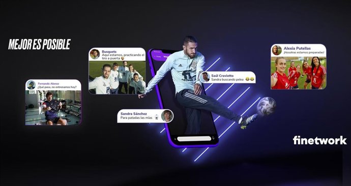 Finetwork lanza la campaña 'Mejor Es Posible' en la que se retan los grandes deportistas de España.