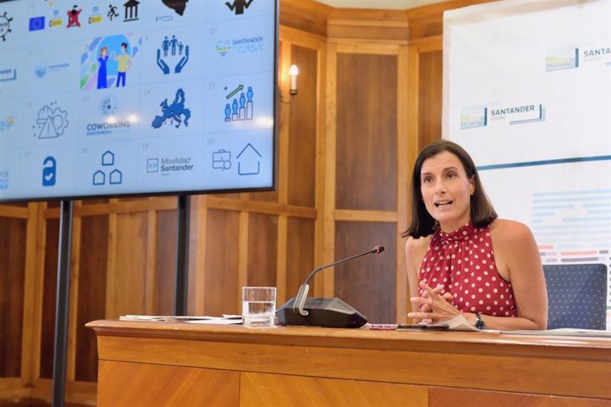 La alcaldesa de Santander, Gema Igual, en el balance de legislatura