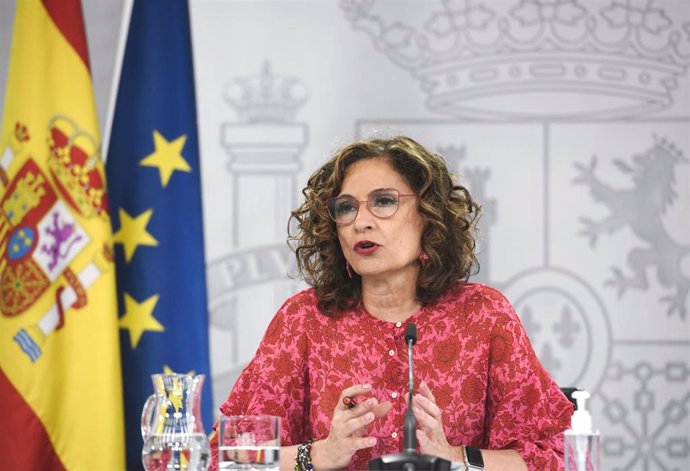 La ministra de Hacienda, María Jesús Montero, este martes.