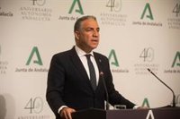 Bendodo señala que el pacto PP-Cs en Andalucía "no corre riesgo" tras la salida del PP del Pacto antitransfuguismo