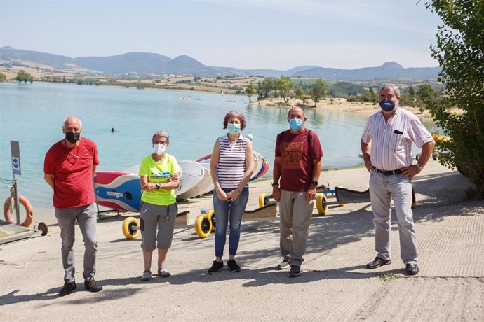 Visita de la consejera Rebeca Esnaola a la campaña de vela.