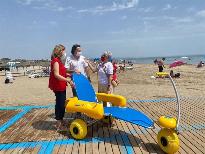 Punto accesible en la playa